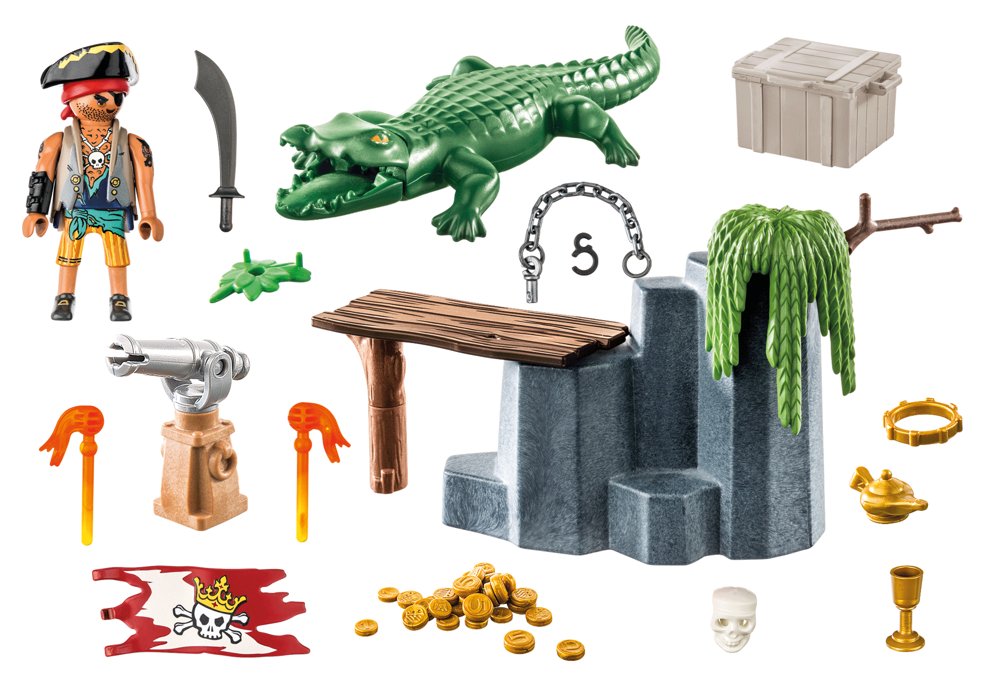 PIRAT CU ALIGATOR - PLAYMOBIL PIRATES (PM71473)
