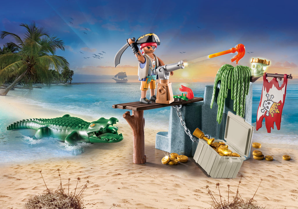 PIRATE WITH ALLIGATOR - PLAYMOBIL PIRATES (PM71473)