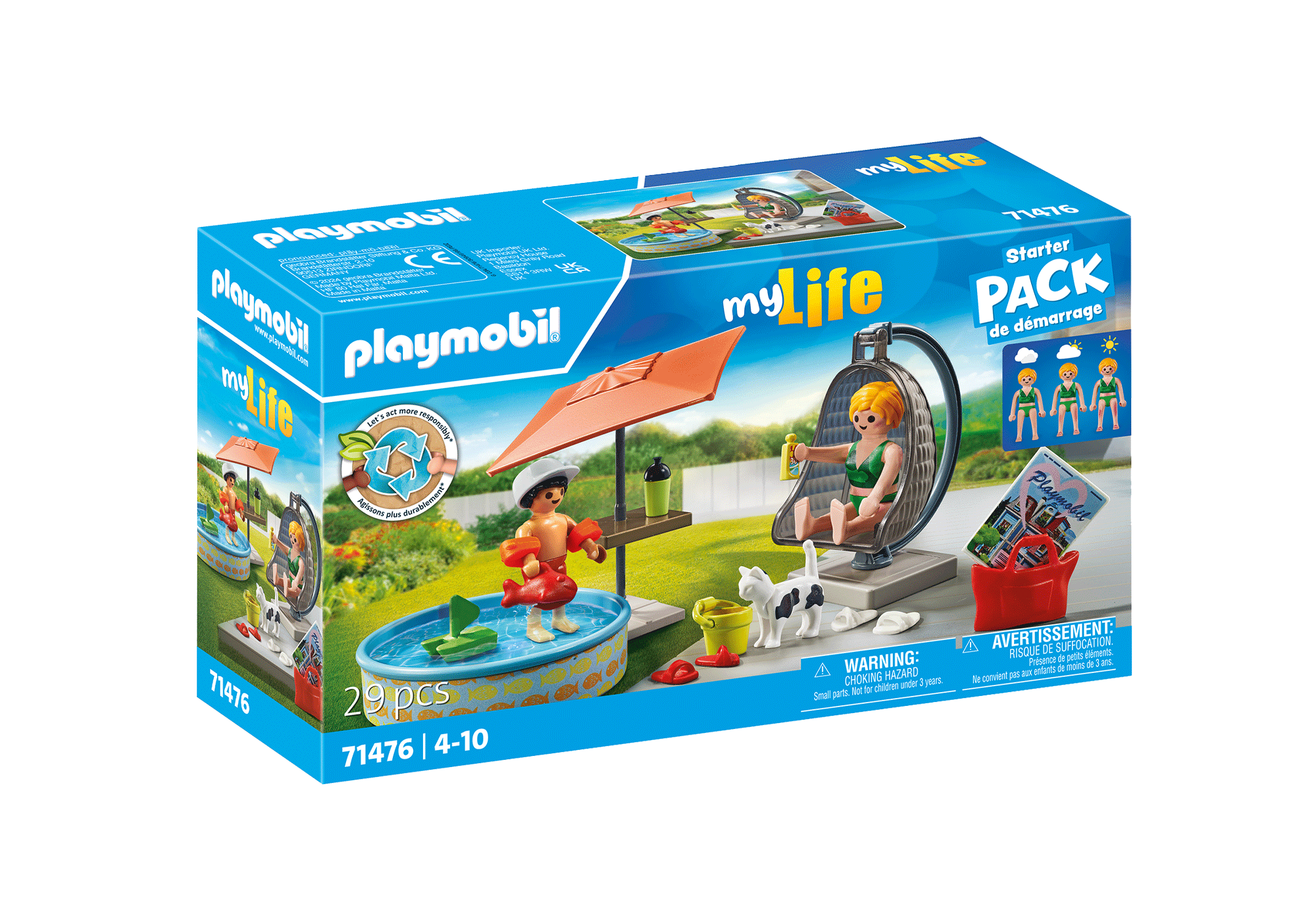 DISCTRACTIE LA PISCINA IN CURTE - PLAYMOBIL LIVING HOUSE (PM71476)