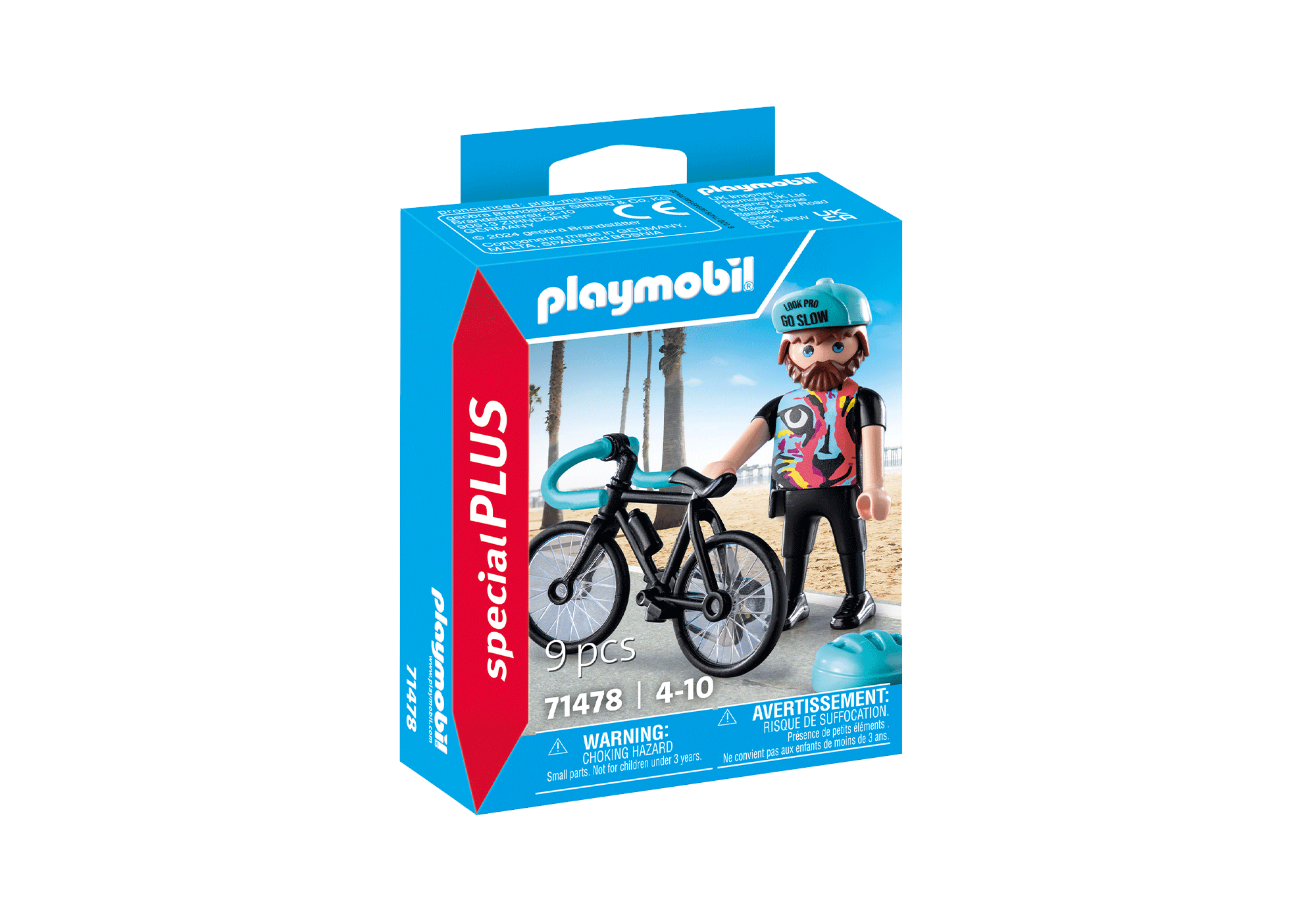 PAUL THE CYCLIST FIGURINE - PLAYMOBIL SPECIAL PLUS (PM71478)