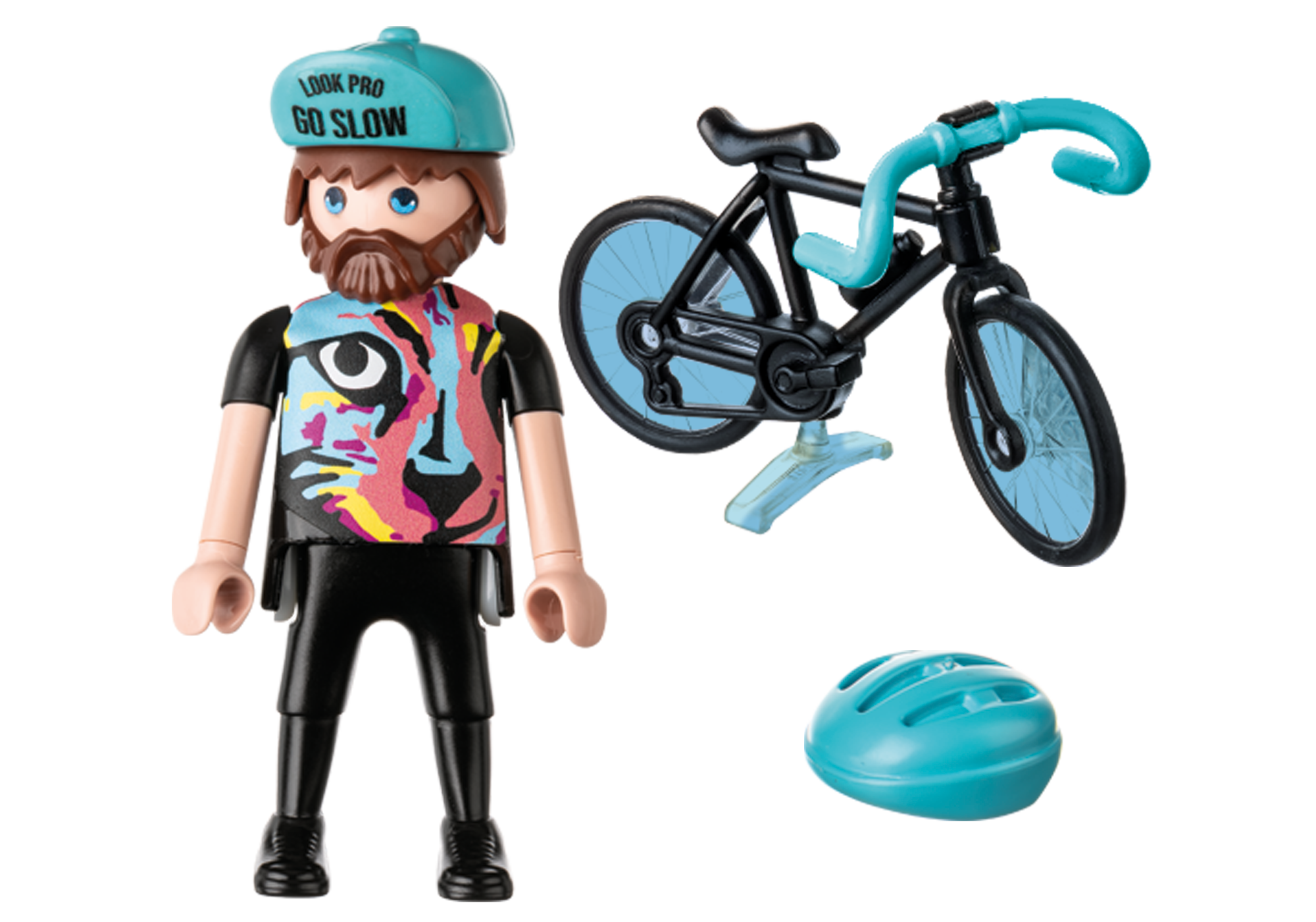 PAUL THE CYCLIST FIGURINE - PLAYMOBIL SPECIAL PLUS (PM71478)