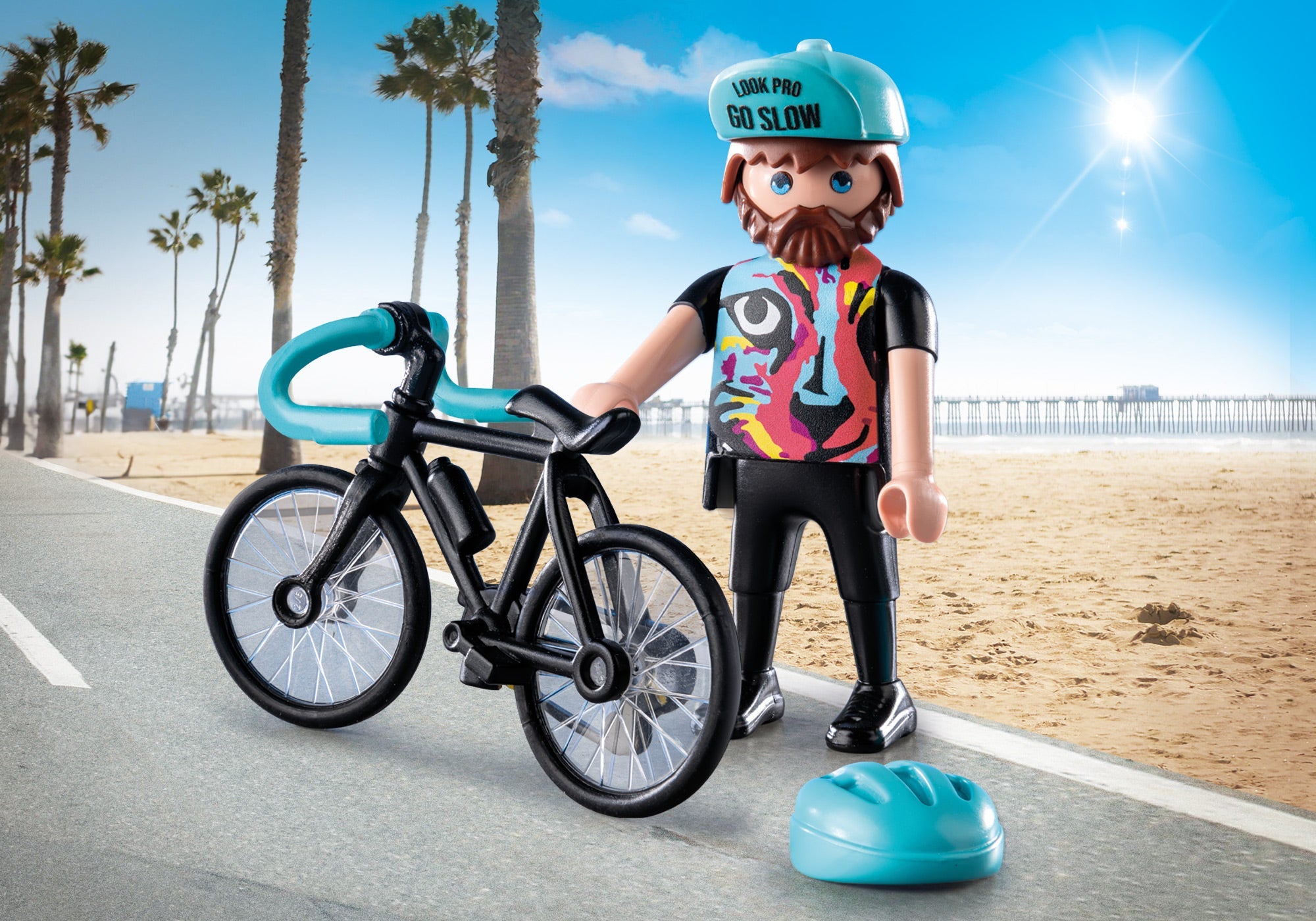 PAUL THE CYCLIST FIGURINE - PLAYMOBIL SPECIAL PLUS (PM71478)