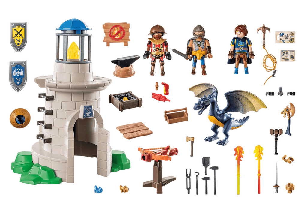 TURNUL CAVALERULUI CU FIERAR SI DRAGON - PLAYMOBIL NOVELMORE (PM71483)