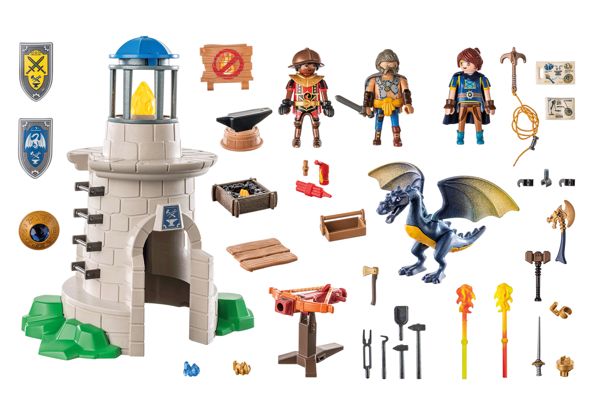 TURNUL CAVALERULUI CU FIERAR SI DRAGON - PLAYMOBIL NOVELMORE (PM71483)