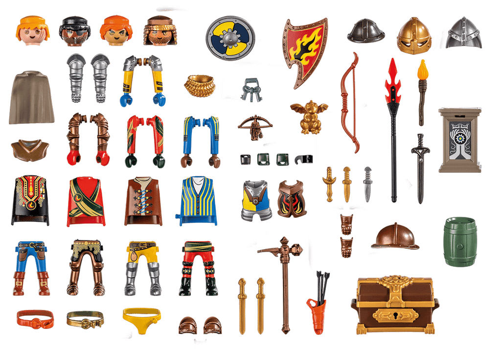 CREATE YOUR OWN NOVELMORE KNIGHT FIGURE - PLAYMOBIL MY FIGURES (PM71487)