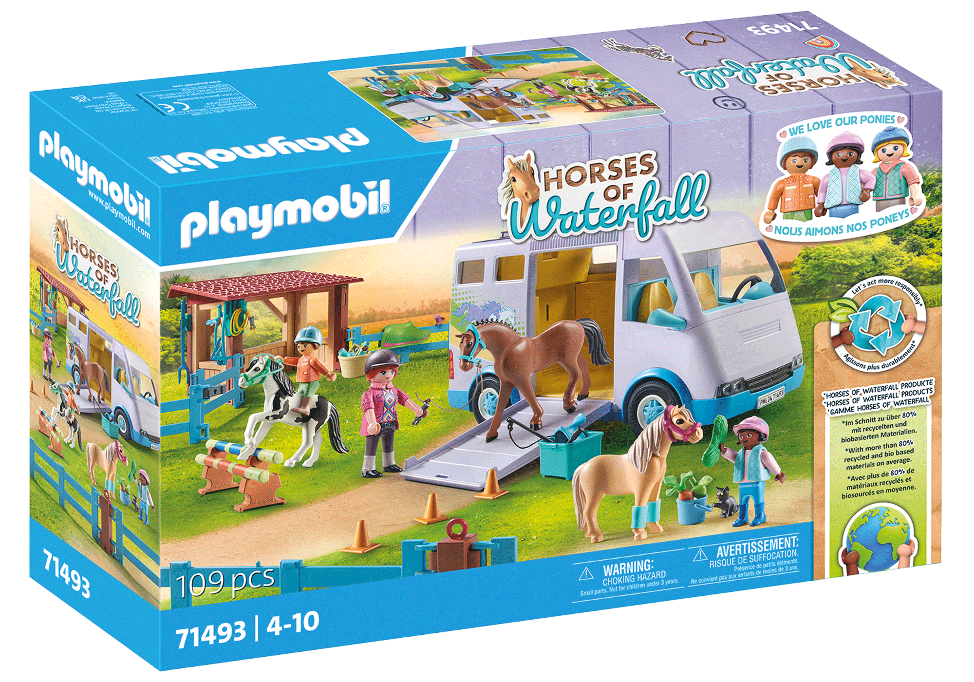 SCOALA MOBILA DE CALARIE - PLAYMOBIL PONIES (PM71493)