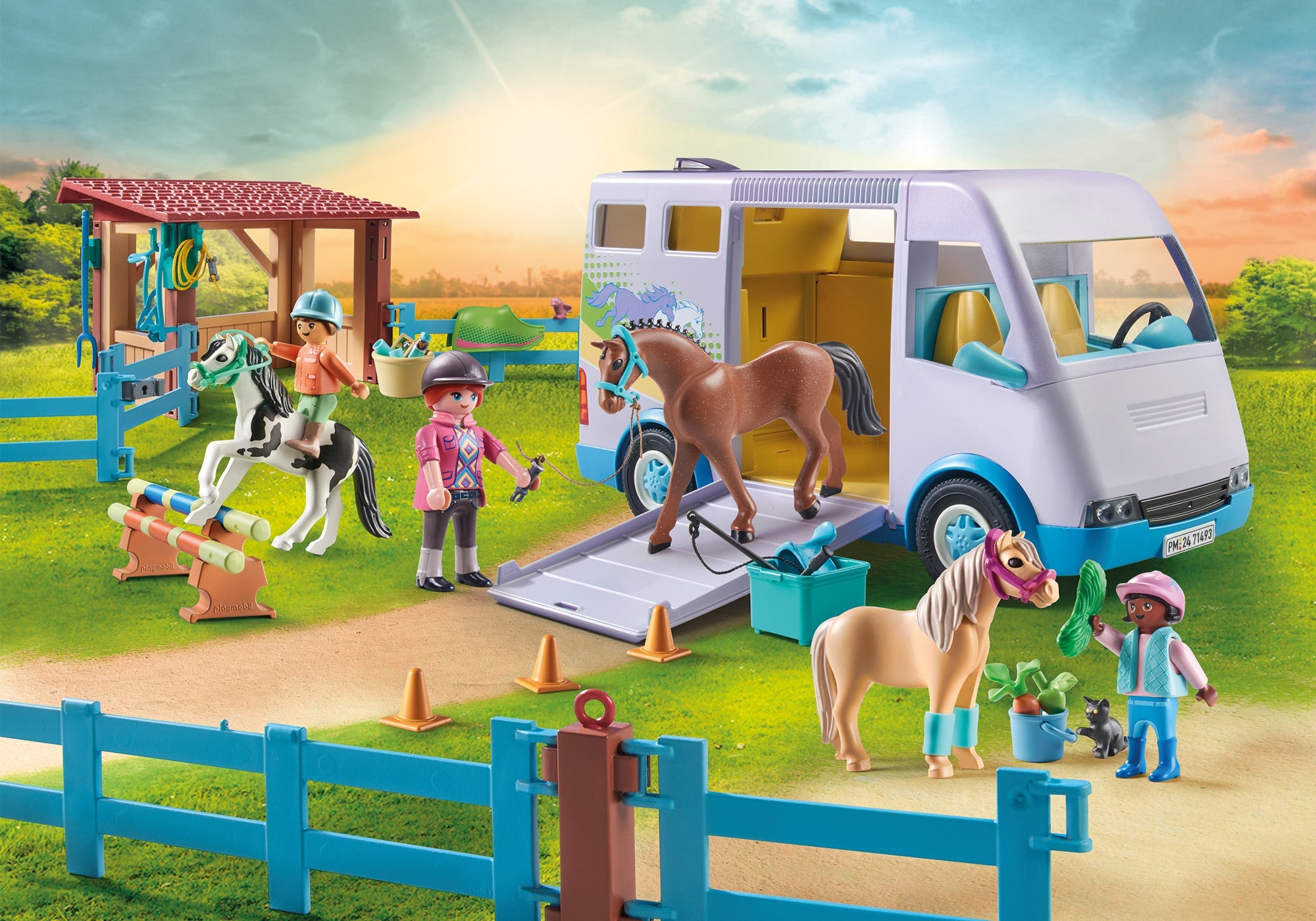 SCOALA MOBILA DE CALARIE - PLAYMOBIL PONIES (PM71493)