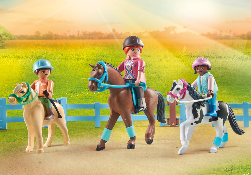 MOBILE RIDING SCHOOL - PLAYMOBIL PONIES (PM71493)
