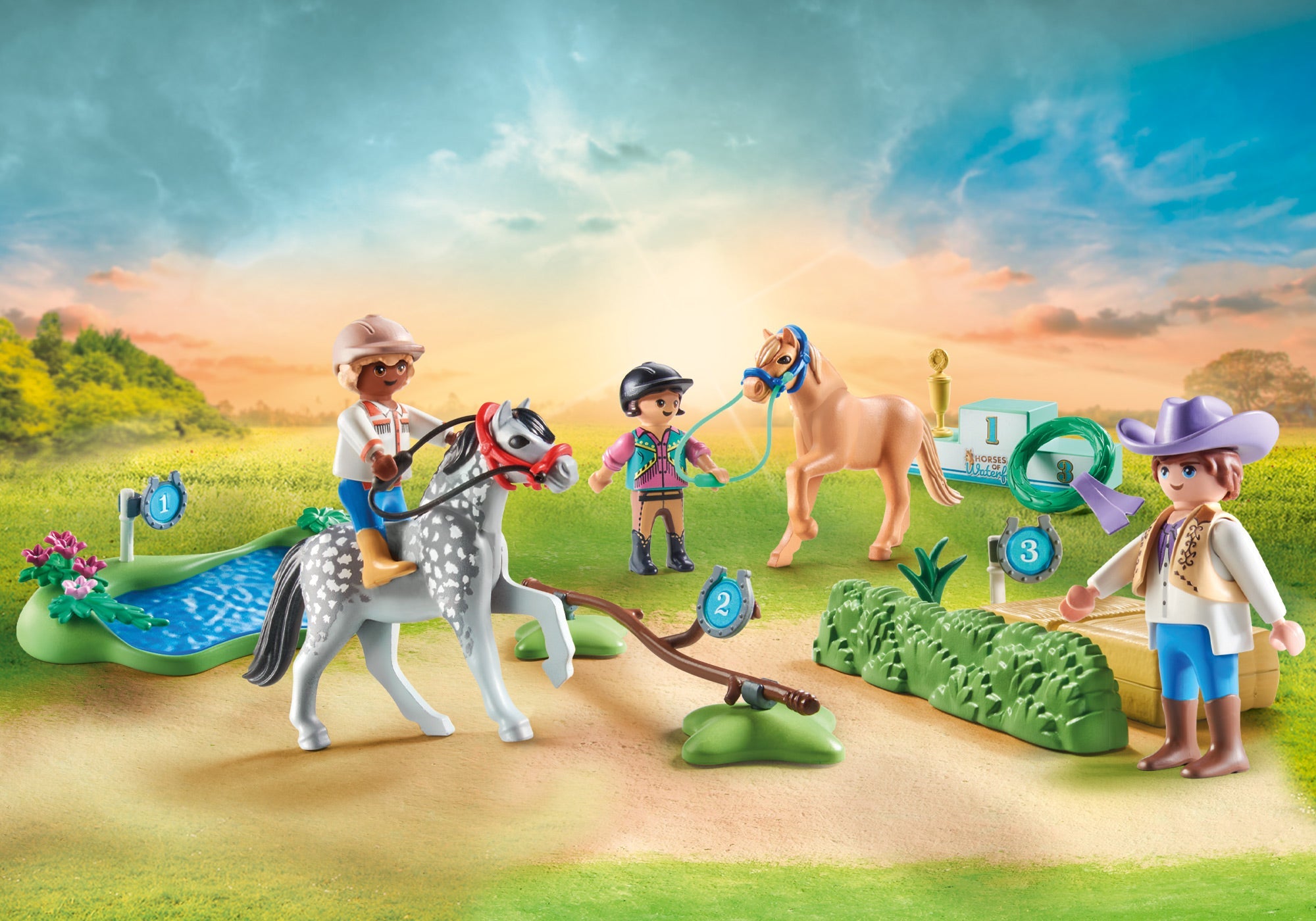 TURNEUL CU PONEI - PLAYMOBIL PONIES (PM71495)