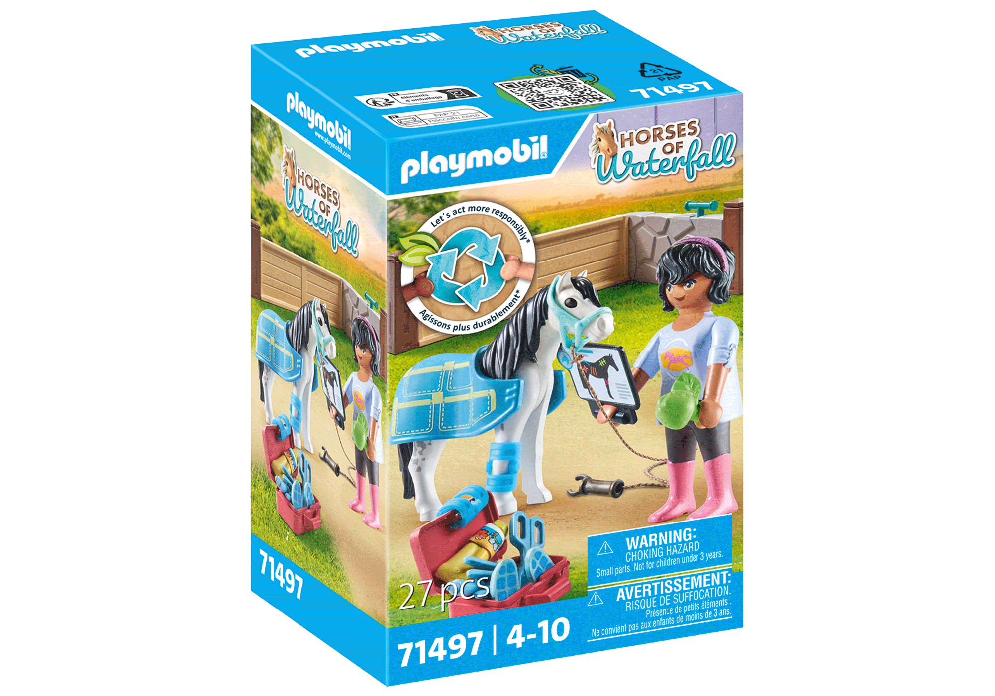 TERAPEUTUL DE CAI - PLAYMOBIL PONIES (PM71497)