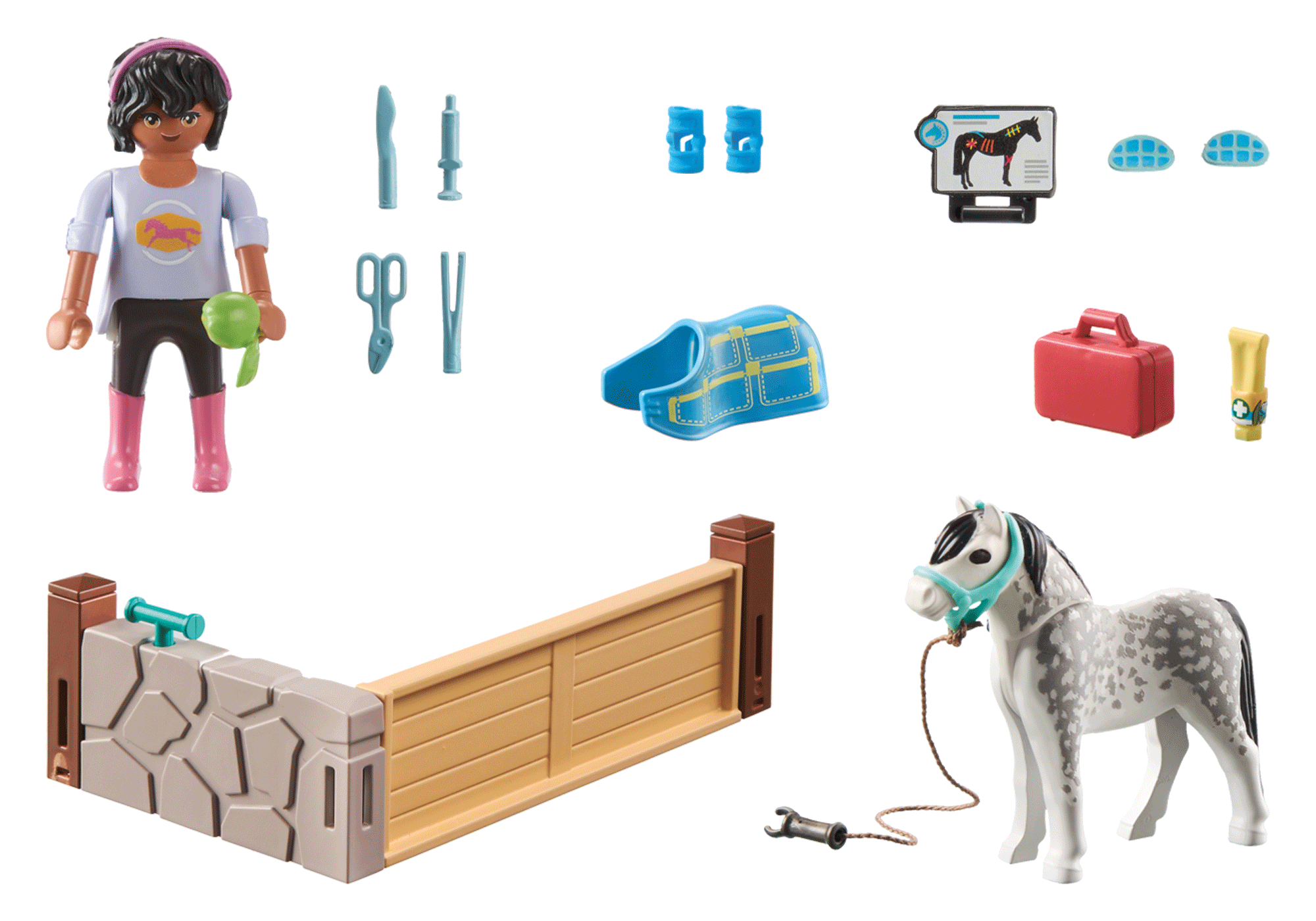 TERAPEUTUL DE CAI - PLAYMOBIL PONIES (PM71497)