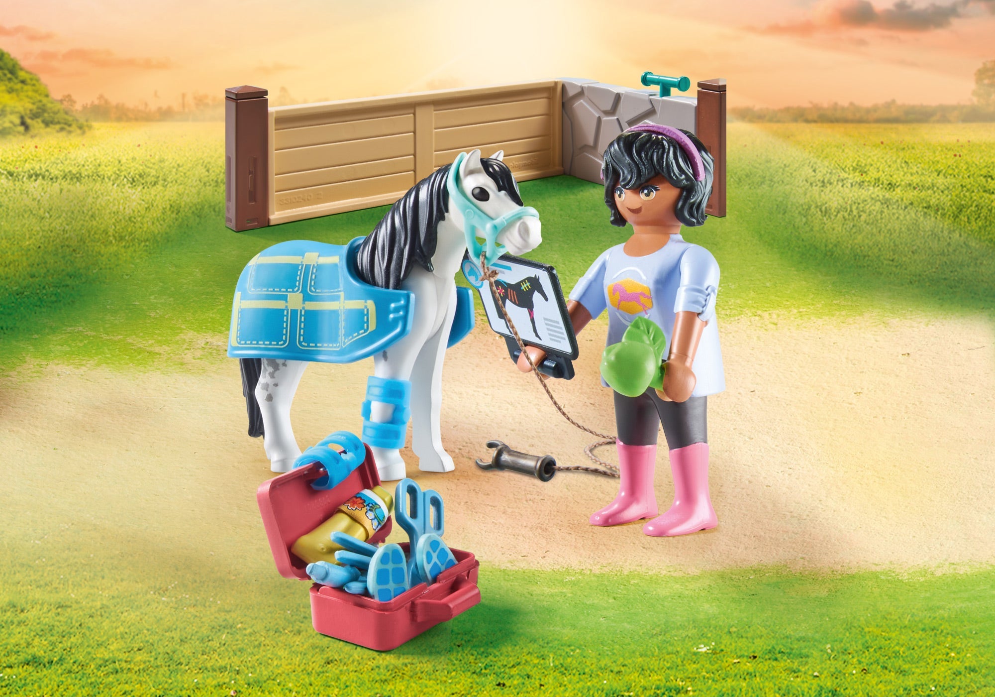 TERAPEUTUL DE CAI - PLAYMOBIL PONIES (PM71497)