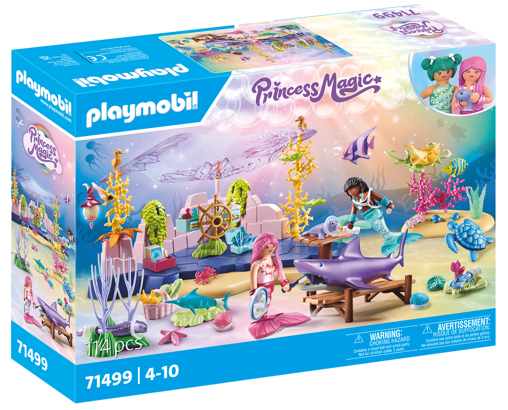 SIRENE CARE INGRIJESC ANIMALE - PLAYMOBIL MERMAIDS (PM71499)