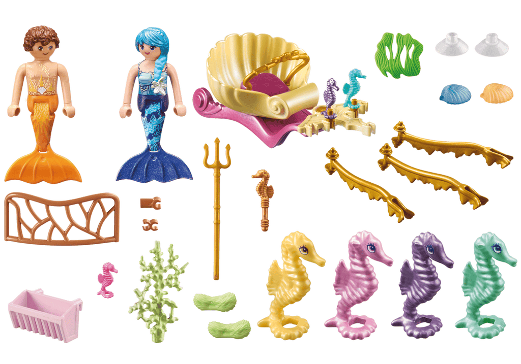 TRASURA CU CAI DE MARE - PLAYMOBIL MERMAIDS (PM71500)