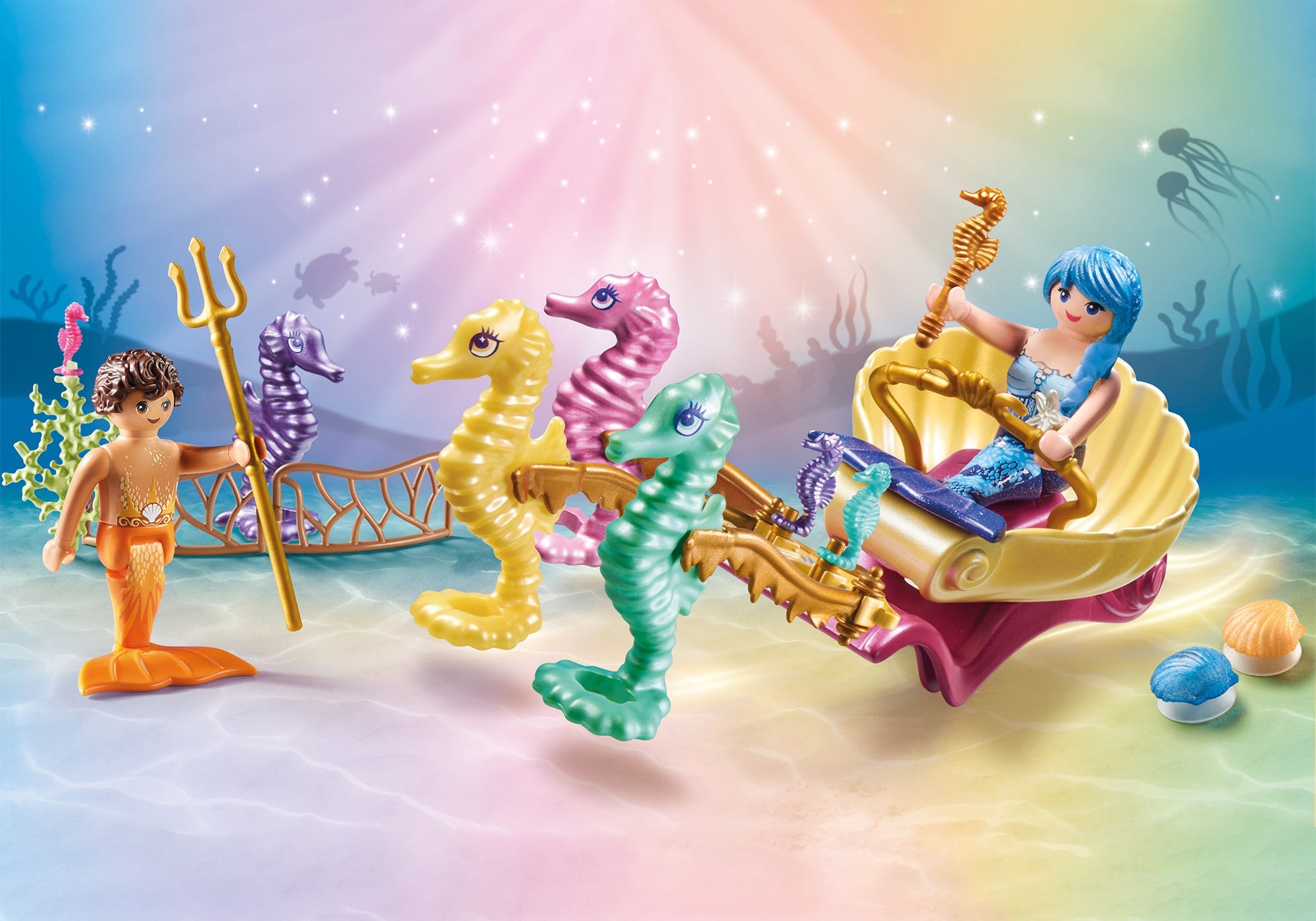TRASURA CU CAI DE MARE - PLAYMOBIL MERMAIDS (PM71500)