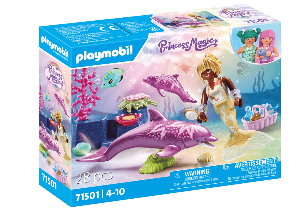 SIRENA CU DELFINI - PLAYMOBIL MERMAIDS (PM71501)