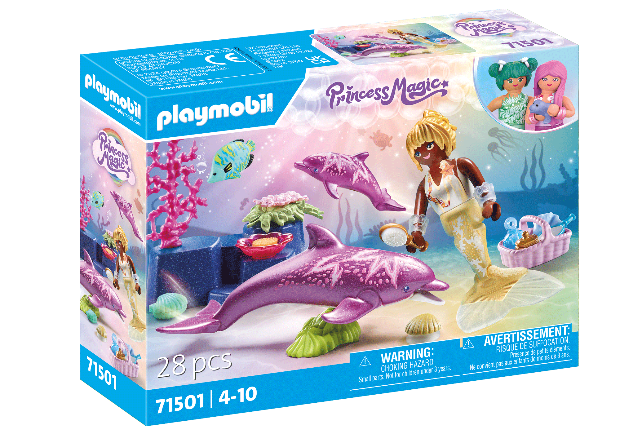 SIRENA CU DELFINI - PLAYMOBIL MERMAIDS (PM71501)