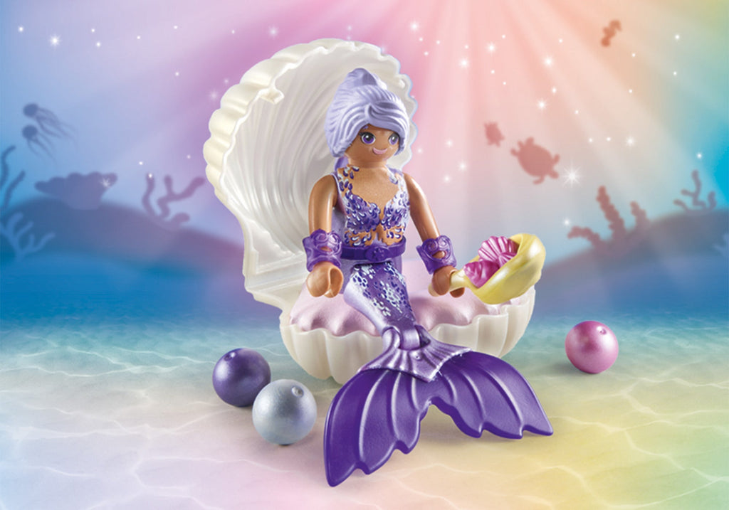 MERMAID WITH A PEARL IN A SHELL - PLAYMOBIL MERMAIDS (PM71502)