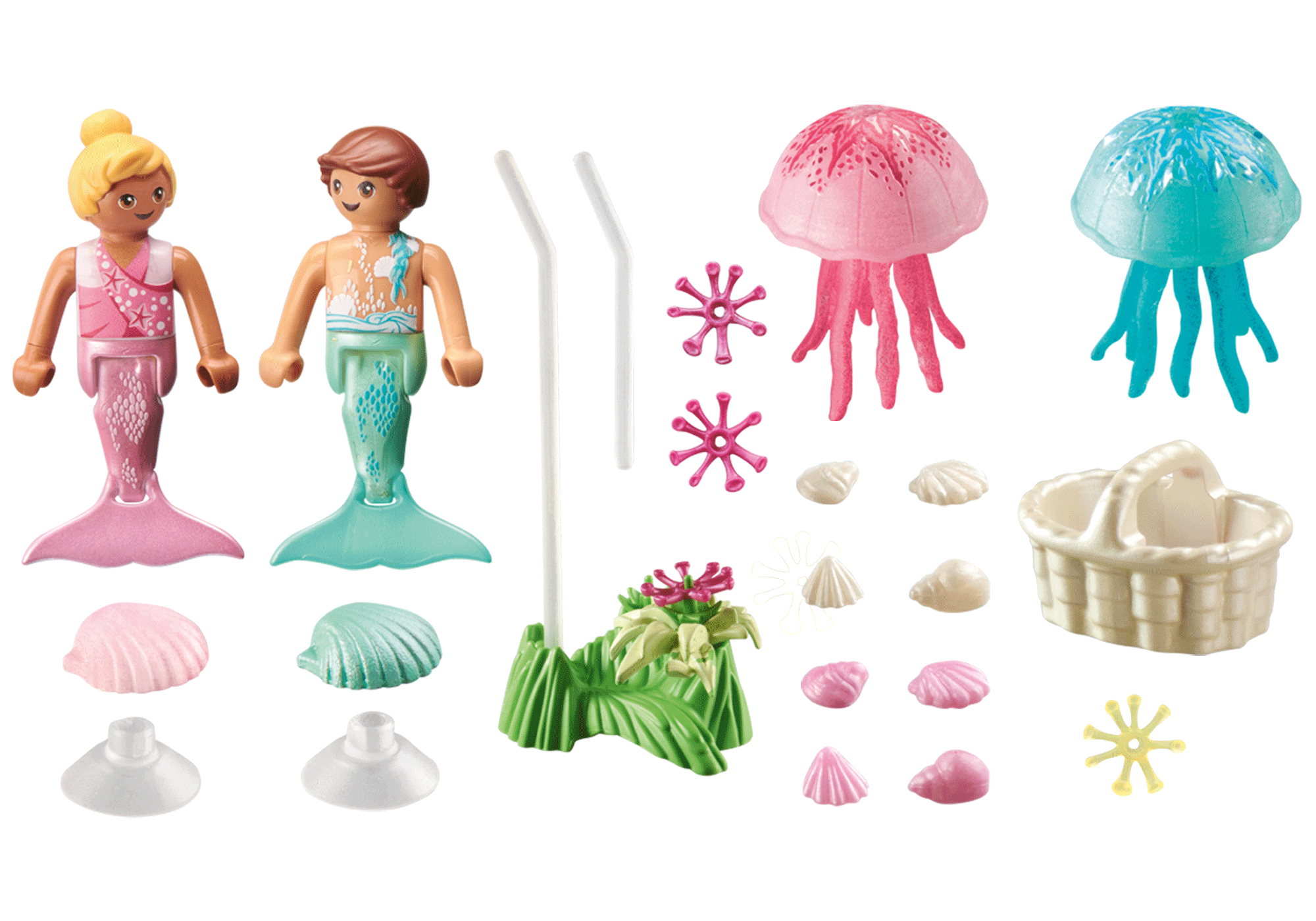 COPII SIRENE CU MEDUZE - PLAYMOBIL MERMAIDS (PM71504)