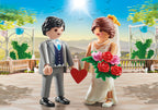 SET OF 2 WEDDING COUPLE FIGURES - PLAYMOBIL WEDDING (PM71507)