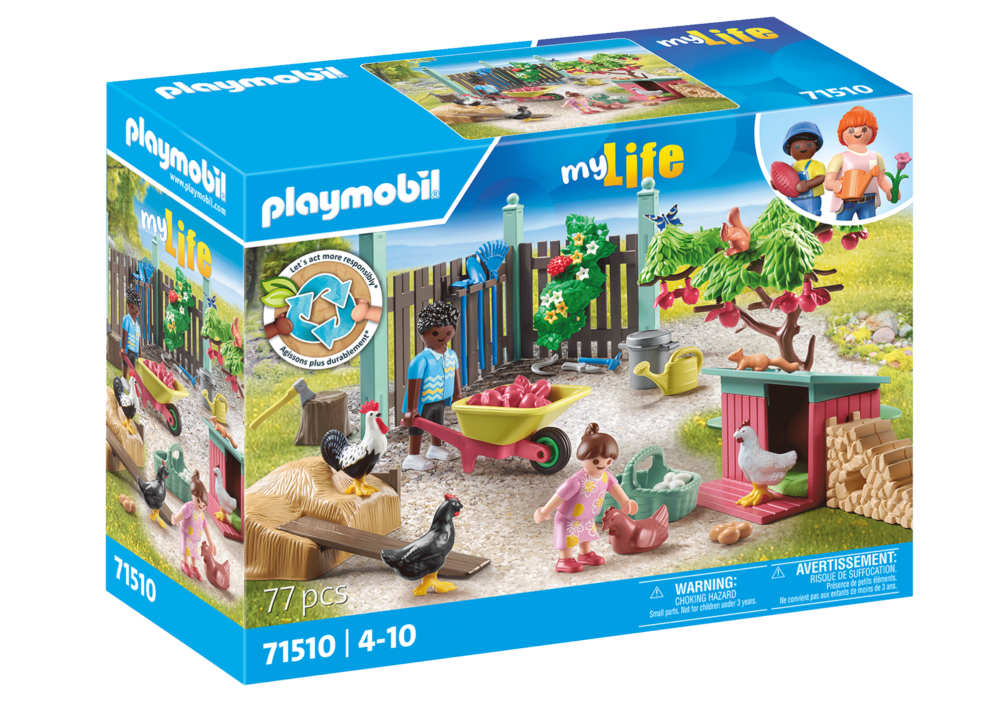 MICA FERMA DE PUI DIN GRADINA CASUTEI - PLAYMOBIL TINY HOUSE (PM71510)