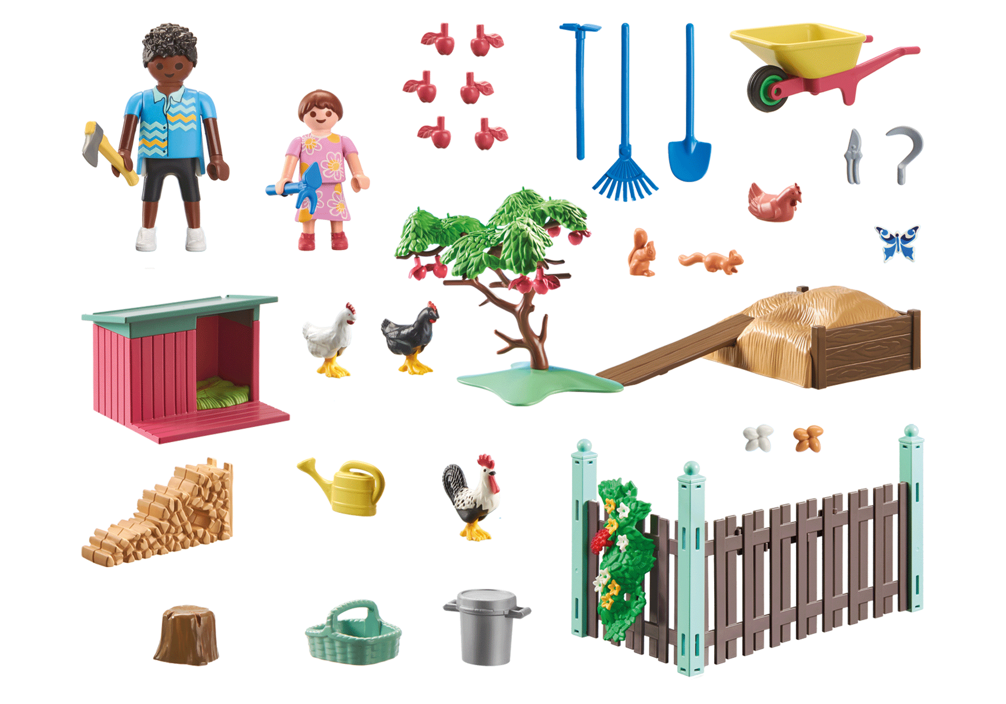 MICA FERMA DE PUI DIN GRADINA CASUTEI - PLAYMOBIL TINY HOUSE (PM71510)