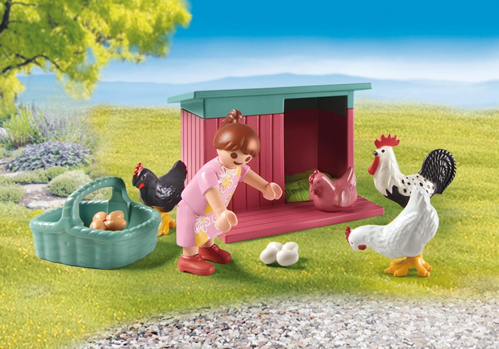 MICA FERMA DE PUI DIN GRADINA CASUTEI - PLAYMOBIL TINY HOUSE (PM71510)