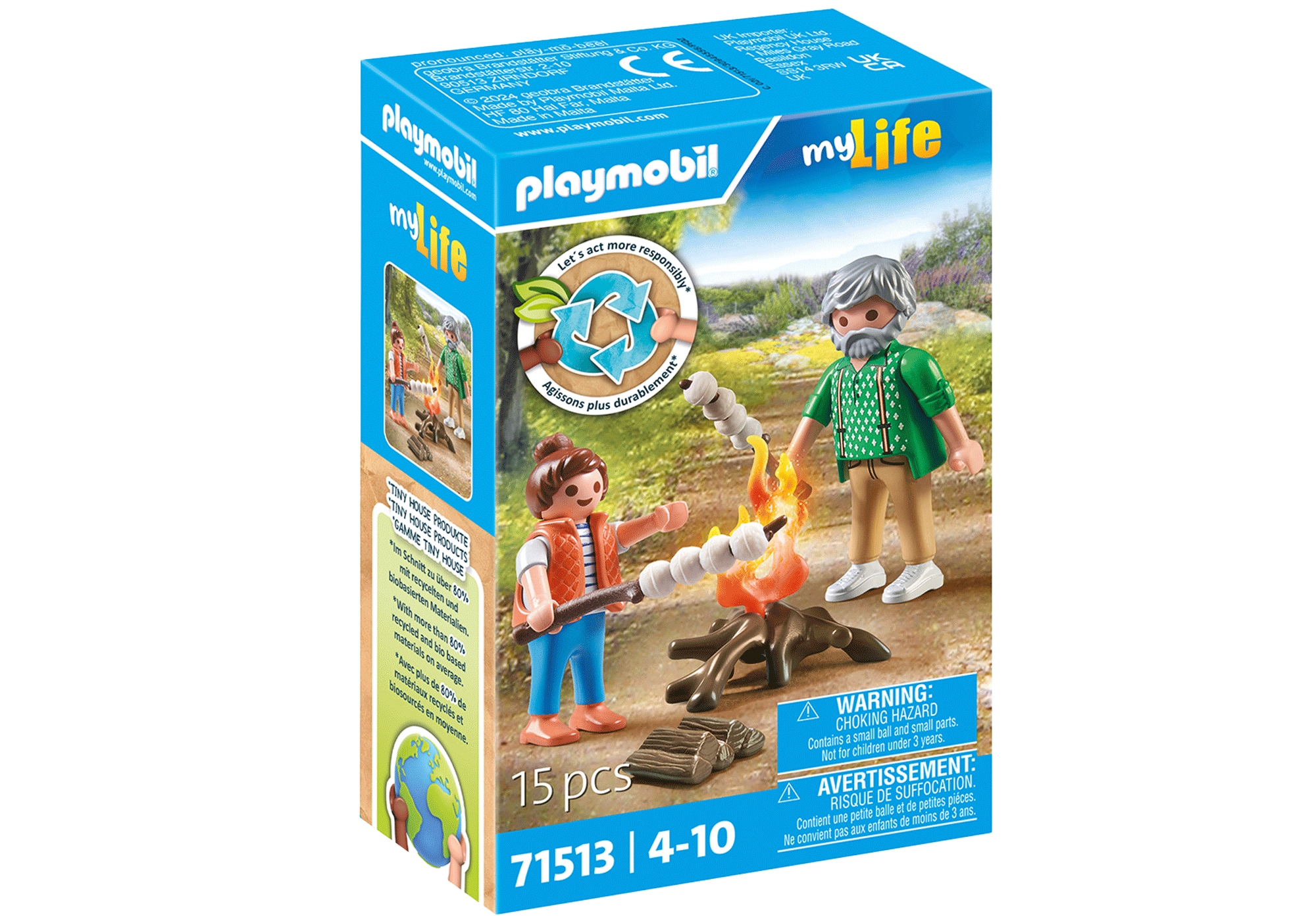 FOC DE TABARA CU BEZELE - PLAYMOBIL TINY HOUSE (PM71513)