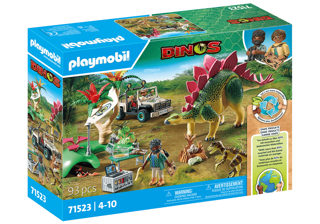 TABARA DE CERCETARE CU DINOZAURI - PLAYMOBIL DINOS (PM71523)