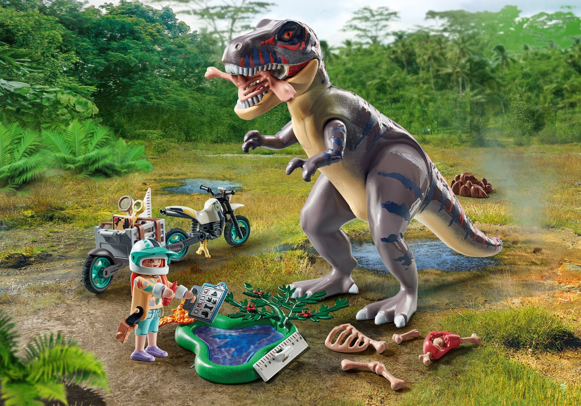 PE URMA LUI T REX - PLAYMOBIL DINOS (PM71524)