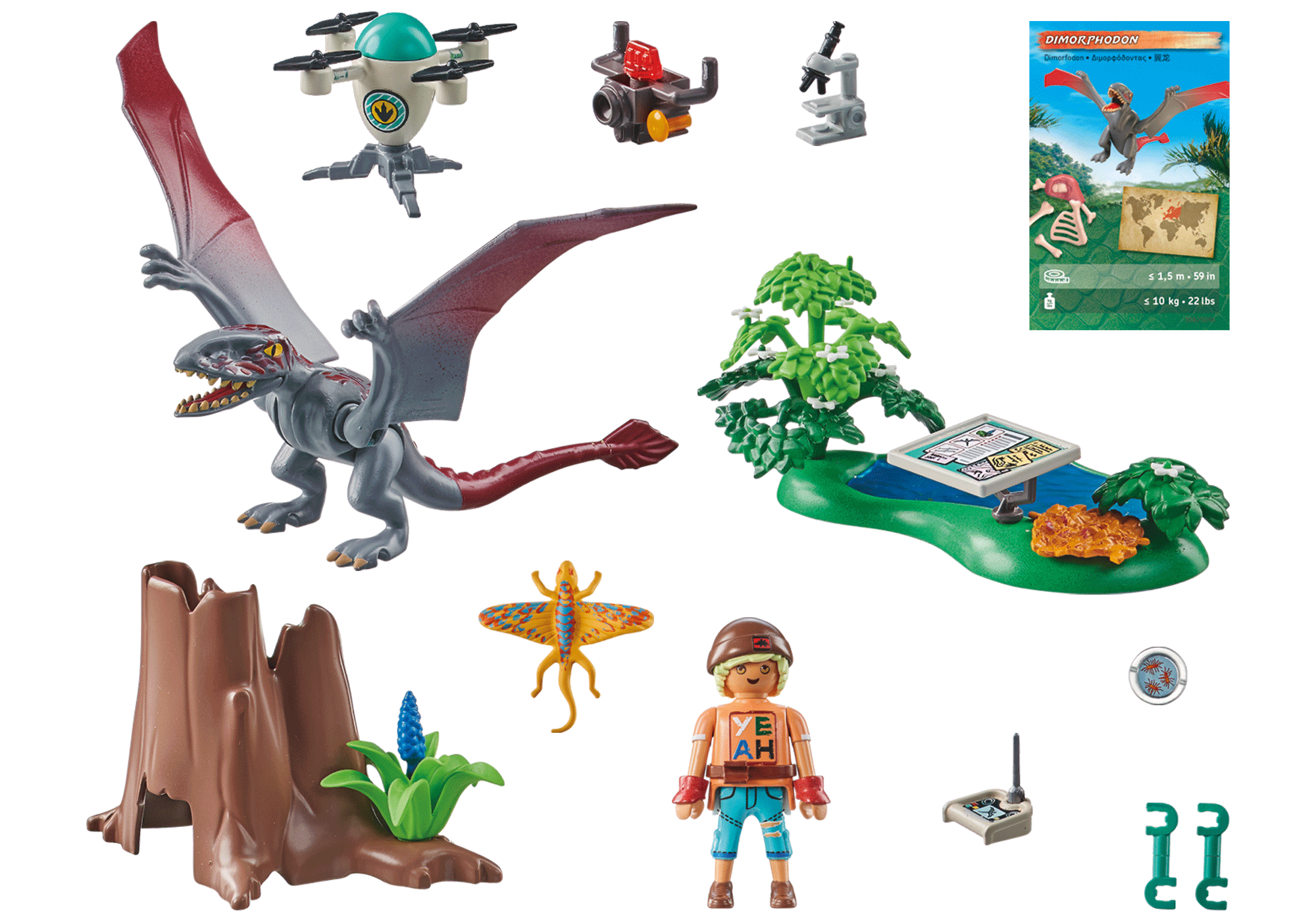 OBSERVATOR PENTRU DIMORPHODON - PLAYMOBIL DINOS (PM71525)