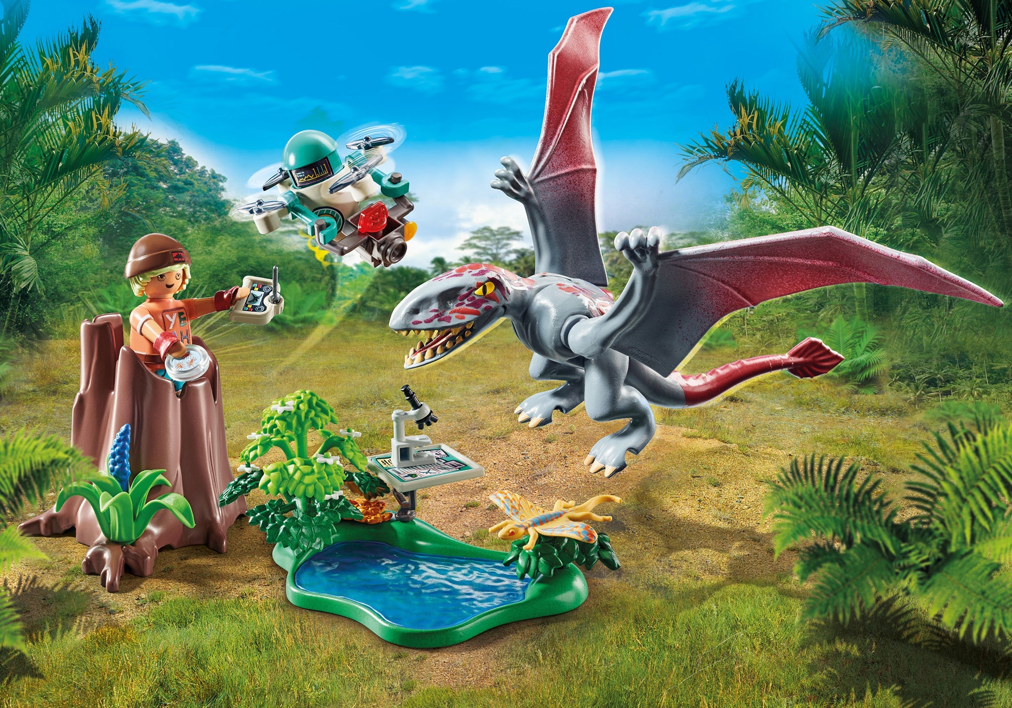 OBSERVATOR PENTRU DIMORPHODON - PLAYMOBIL DINOS (PM71525)