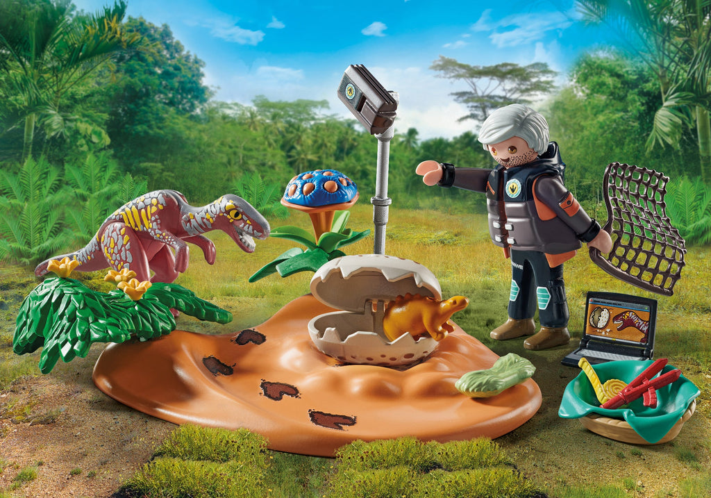 STEGOSAURUS NEST AND EGG HOOD - PLAYMOBIL DINOS (PM71526)