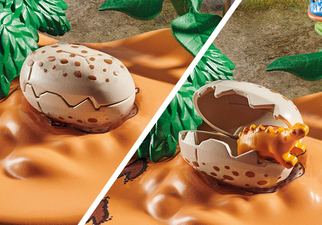 STEGOSAURUS NEST AND EGG HOOD - PLAYMOBIL DINOS (PM71526)