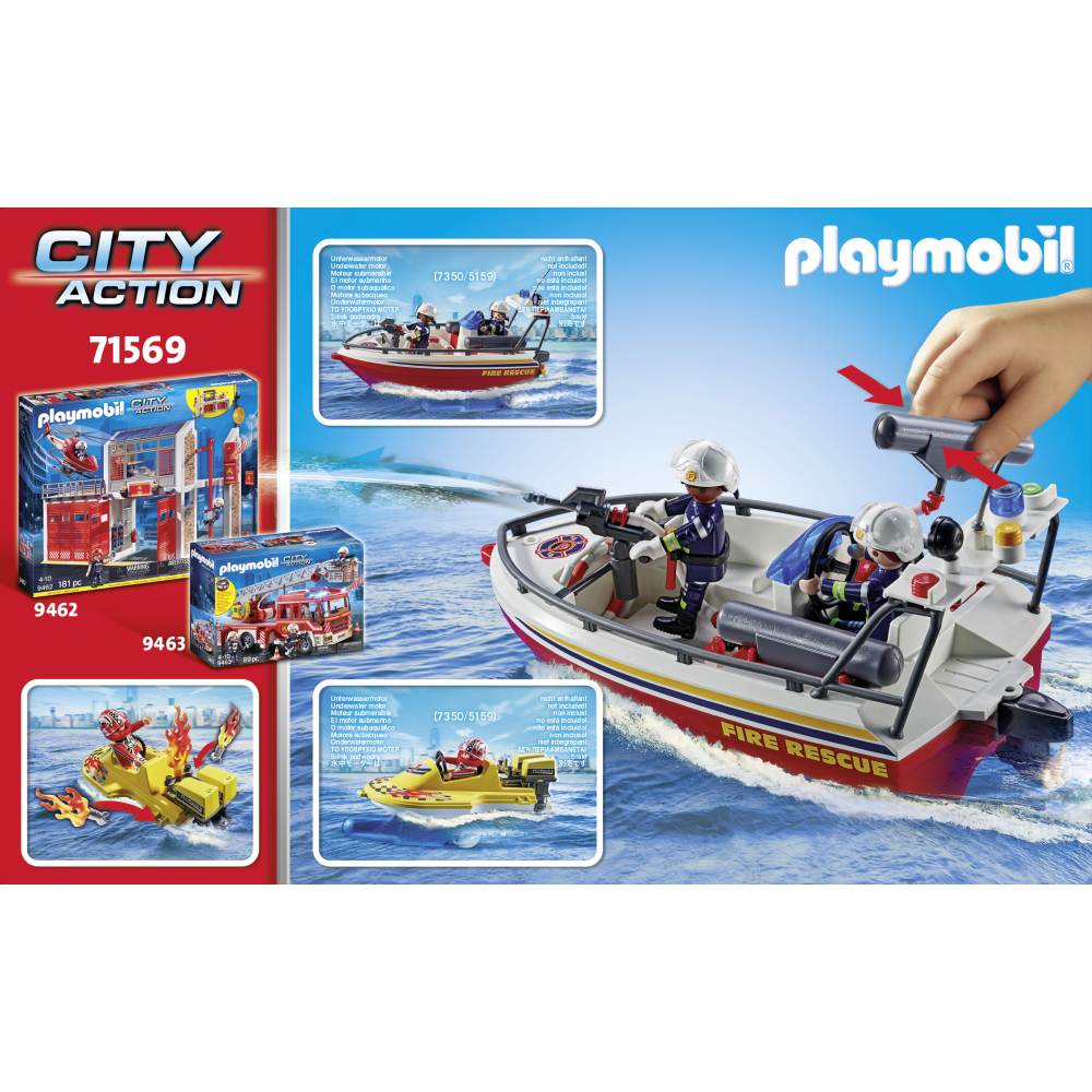 PLAYMOBIL - MISIUNEA POMPIERILOR PE APA - PLAYMOBIL CITY ACTION (PM71569)