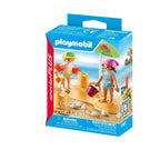 PLAYMOBIL - CHILDREN'S FIGURES WITH SAND CASTLE - PLAYMOBIL FIGURES (PM71581)