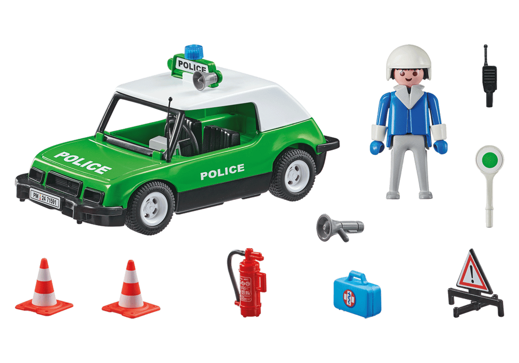 MASINUTA CLASICA DE POLITIE - PLAYMOBIL 50TH ANNIVERSARY (PM71591)