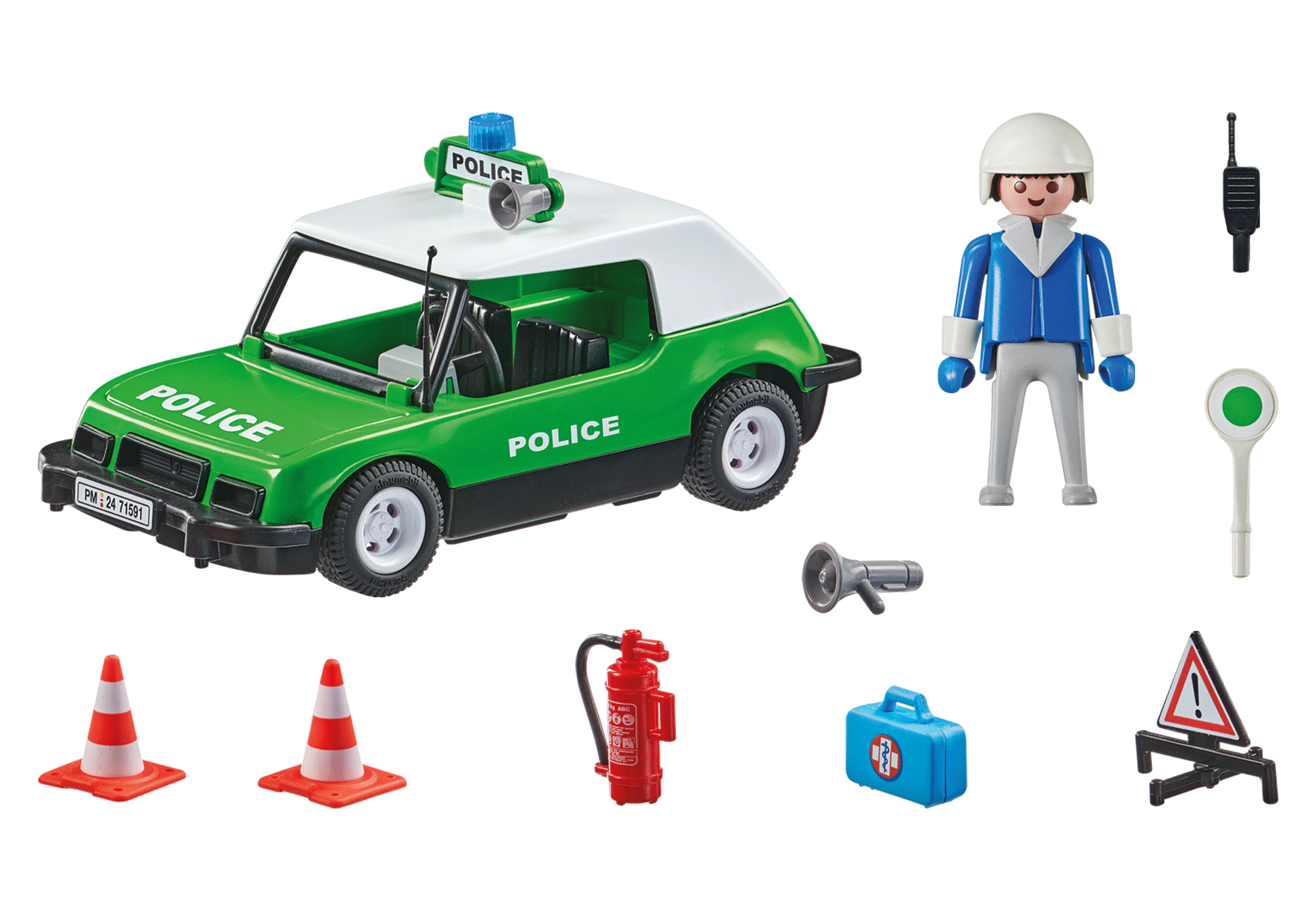 MASINUTA CLASICA DE POLITIE - PLAYMOBIL 50TH ANNIVERSARY (PM71591)