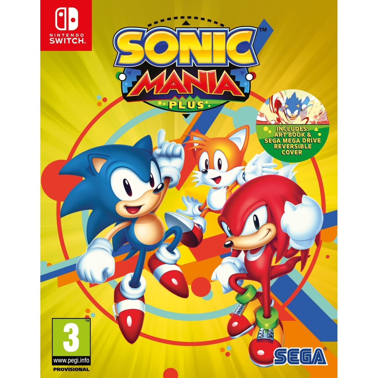 SONIC MANIA - NINTENDO SWITCH - EU - MULTILANGUAGE - Libelula Vesela - Jocuri video