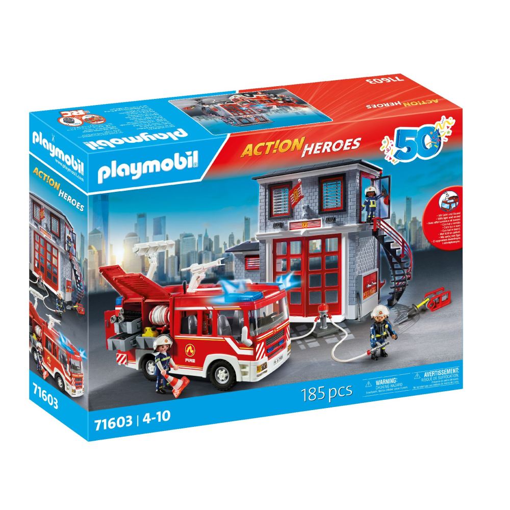 PLAYMOBIL - FIRE FIGHTING SET - PLAYMOBIL ACTION HEROS (PM71603)