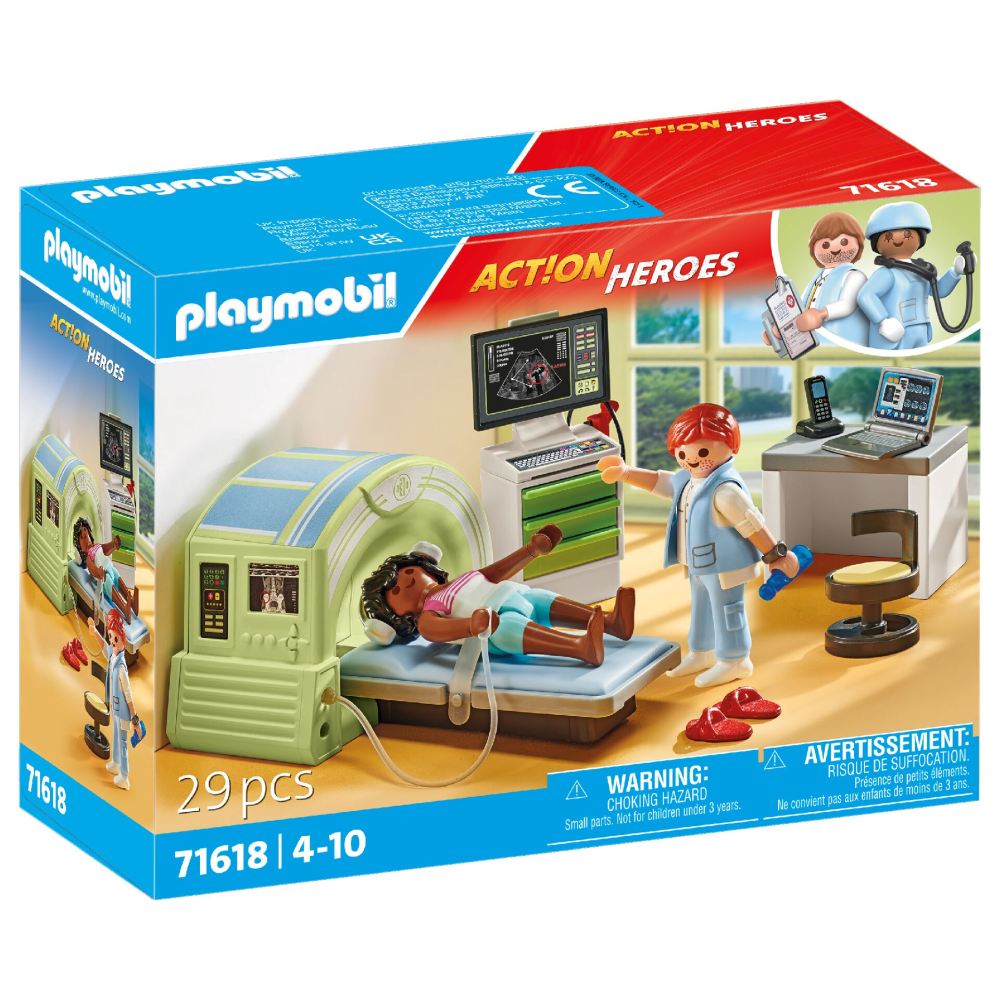 PLAYMOBIL - MRI WITH PATIENT - PLAYMOBIL ACTION HEROS (PM71618)