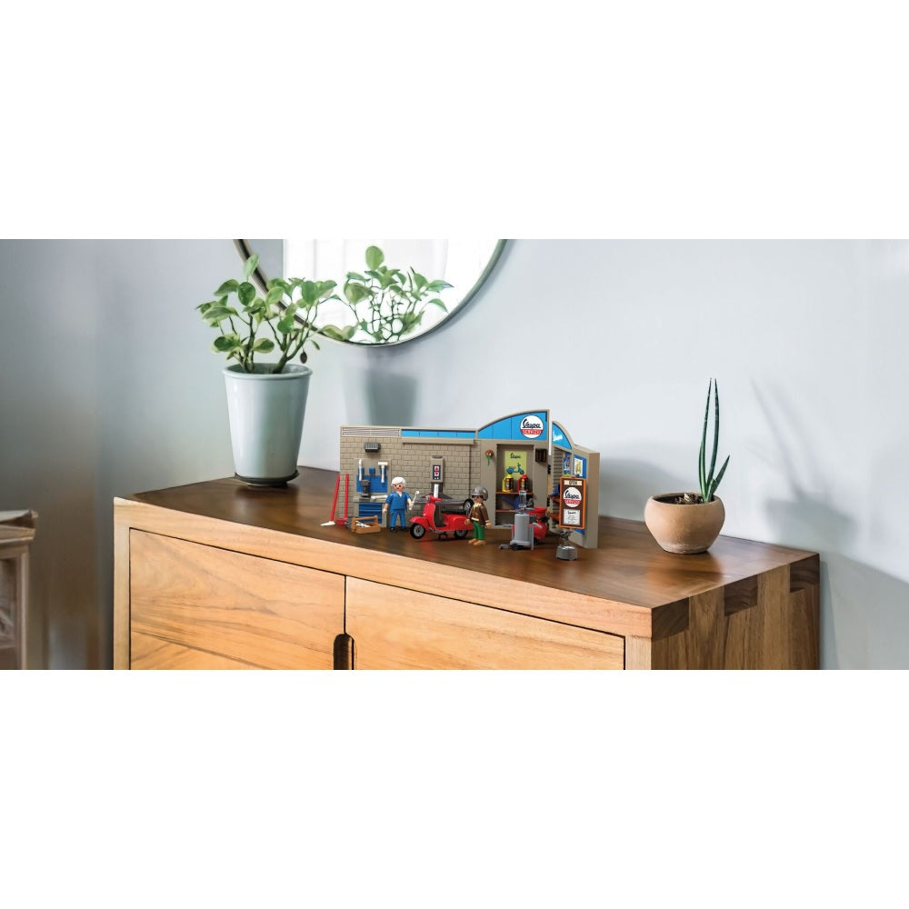 PLAYMOBIL - ATELIER CU VESPA ROSIE - PLAYMOBIL VESPA (PM71620)