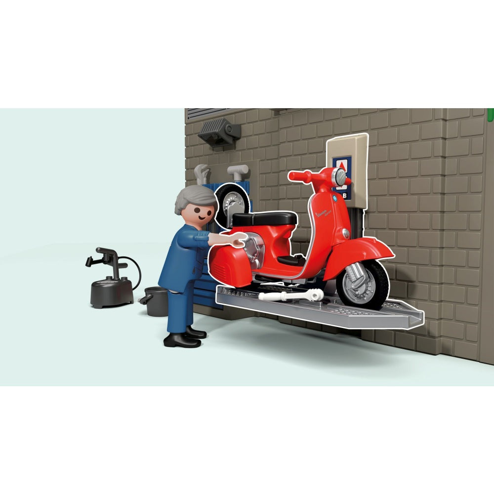 PLAYMOBIL - ATELIER CU VESPA ROSIE - PLAYMOBIL VESPA (PM71620)