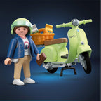 PLAYMOBIL - GREEN VESPA WITH A WOMAN - PLAYMOBIL VESPA (PM71621)