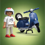 PLAYMOBIL - BLUE VESPA WITH A MAN - PLAYMOBIL VESPA (PM71622)