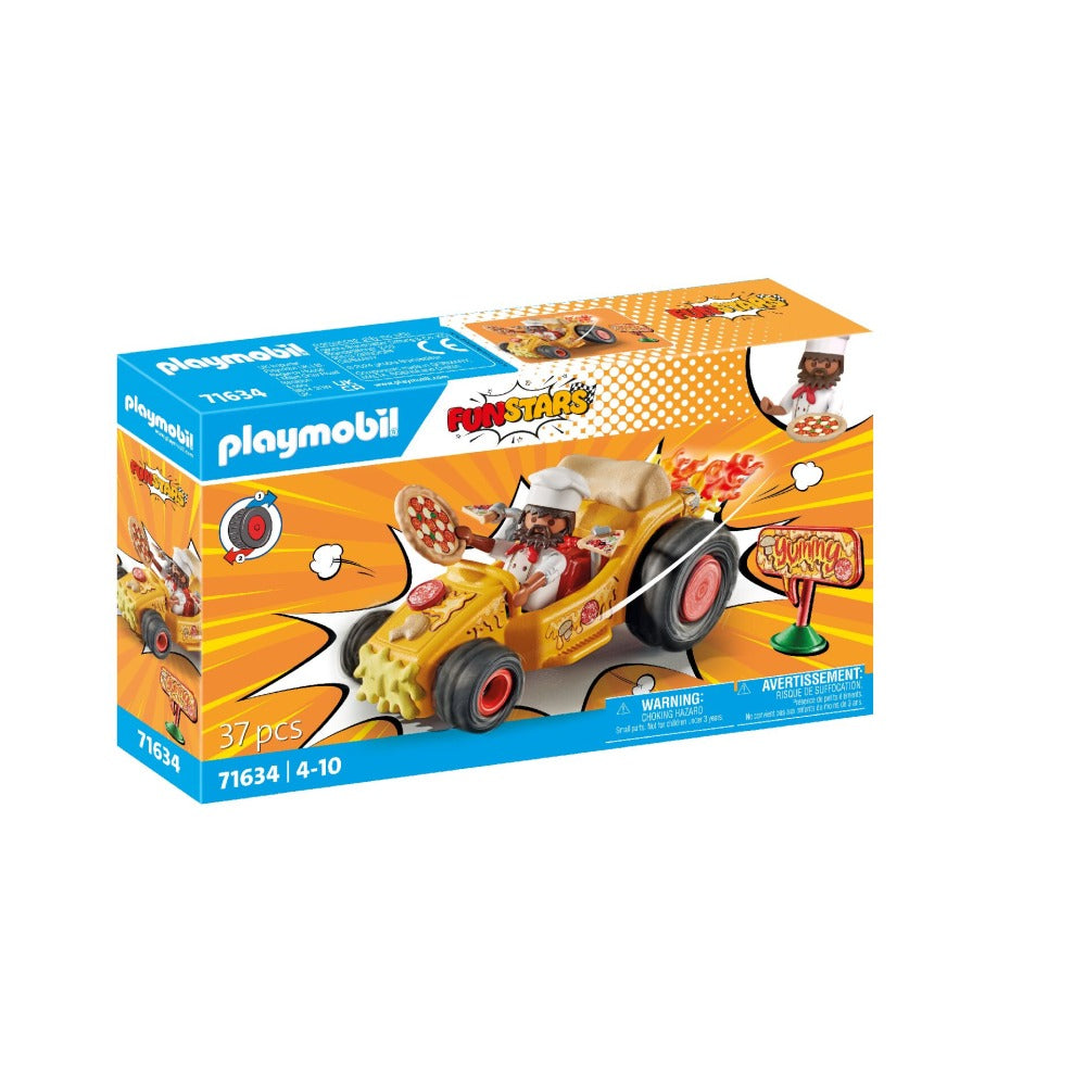 PLAYMOBIL - KART PULLBACK PIZZA - PLAYMOBIL CRAZY KARTS (PM71634)