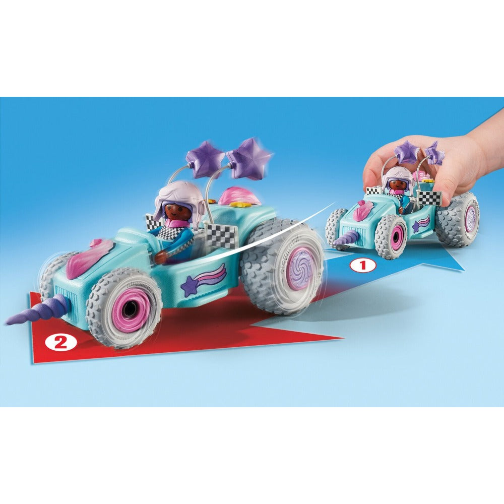 PLAYMOBIL - KART PULLBACK UNICORN - PLAYMOBIL CRAZY KARTS (PM71635)