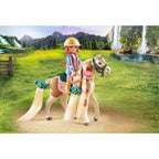 PLAYMOBIL - ELLIE AND HORSES WITH HAIR - PLAYMOBIL HORSES OF WATERFALL (PM71639)