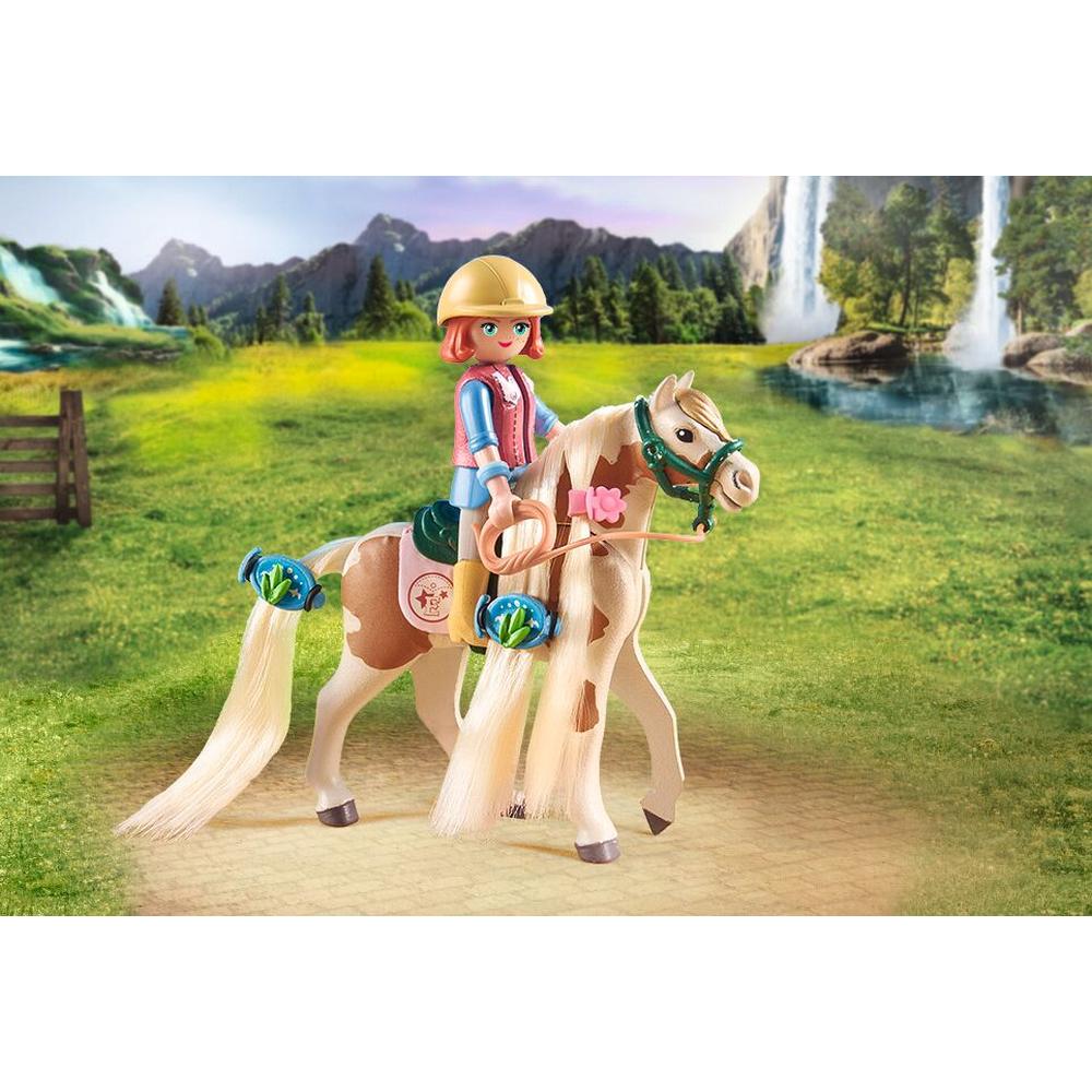 PLAYMOBIL - ELLIE SI CAL CU PAR - PLAYMOBIL HORSES OF WATERFALL (PM71639)