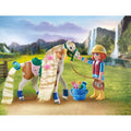 PLAYMOBIL - ELLIE AND HORSES WITH HAIR - PLAYMOBIL HORSES OF WATERFALL (PM71639)